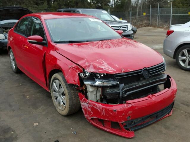 3VWDX7AJ9CM079213 - 2012 VOLKSWAGEN JETTA SE RED photo 1