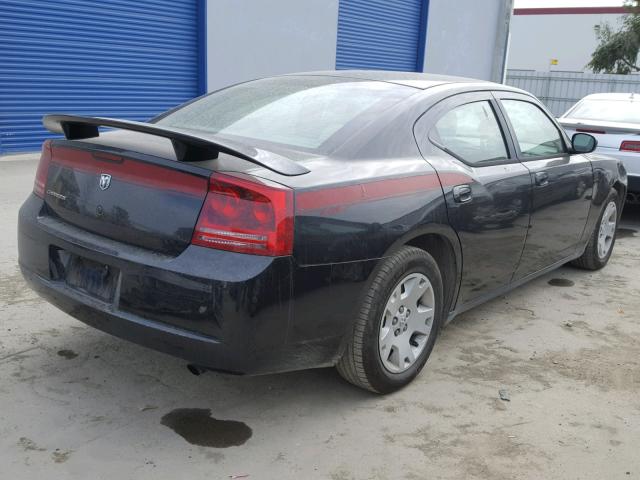 2B3LA43R17H815181 - 2007 DODGE CHARGER SE BLACK photo 4