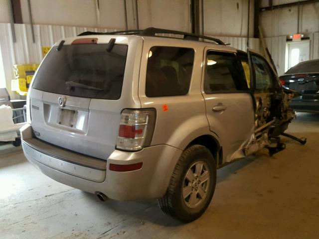 4M2CU817X9KJ01120 - 2009 MERCURY MARINER SILVER photo 4