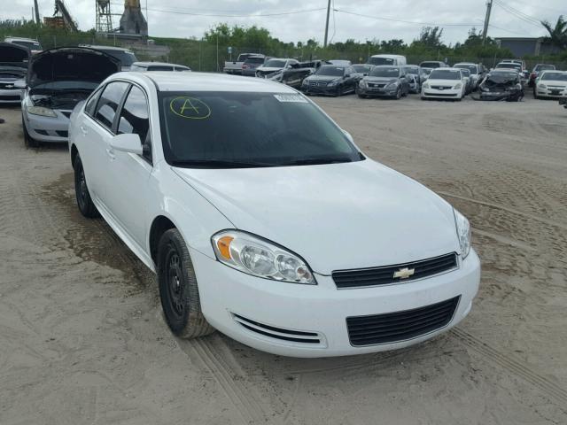 2G1WD5EM4A1190343 - 2010 CHEVROLET IMPALA POL WHITE photo 1