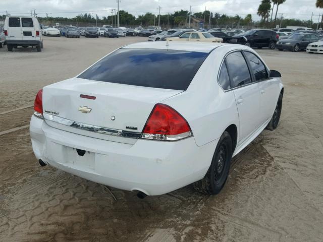 2G1WD5EM4A1190343 - 2010 CHEVROLET IMPALA POL WHITE photo 4