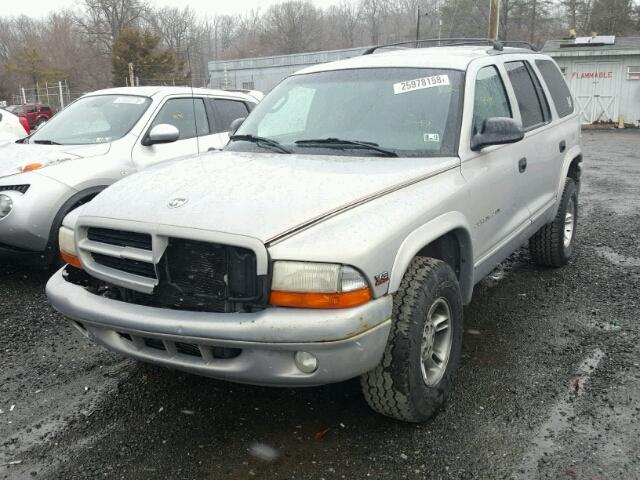 1B4HS28Z7WF187297 - 1998 DODGE DURANGO SILVER photo 2