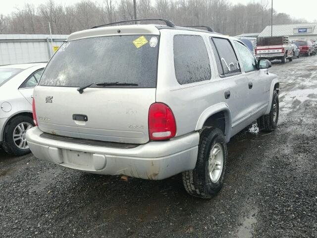 1B4HS28Z7WF187297 - 1998 DODGE DURANGO SILVER photo 4