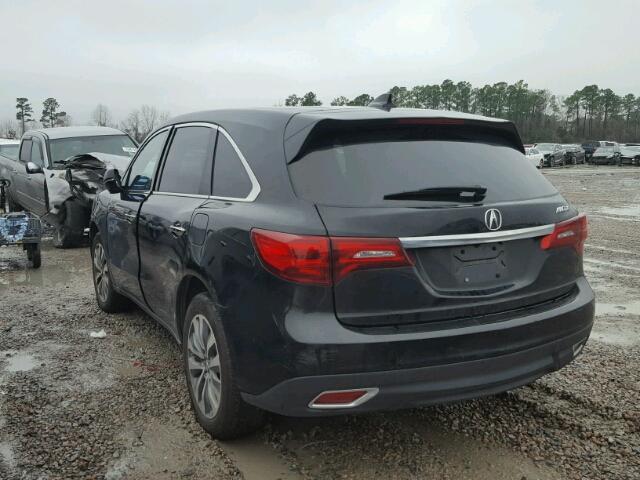 5FRYD3H43GB010550 - 2016 ACURA MDX TECHNO BROWN photo 3