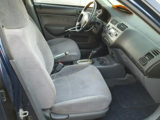 2HGES26761H597993 - 2001 HONDA CIVIC EX 蓝色 照片 5