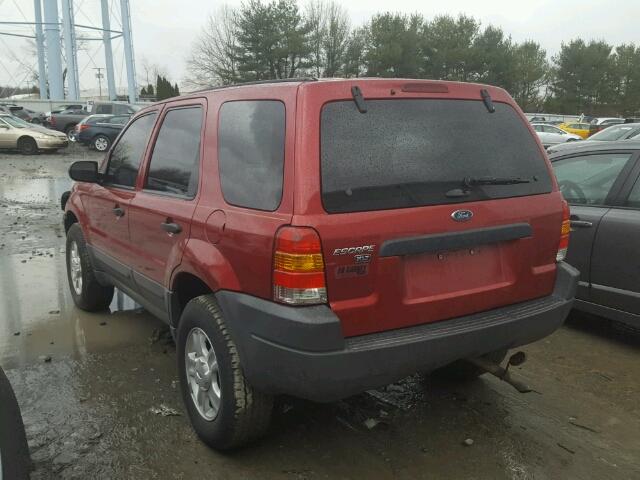 1FMYU93184DA06476 - 2004 FORD ESCAPE XLT BURGUNDY photo 3