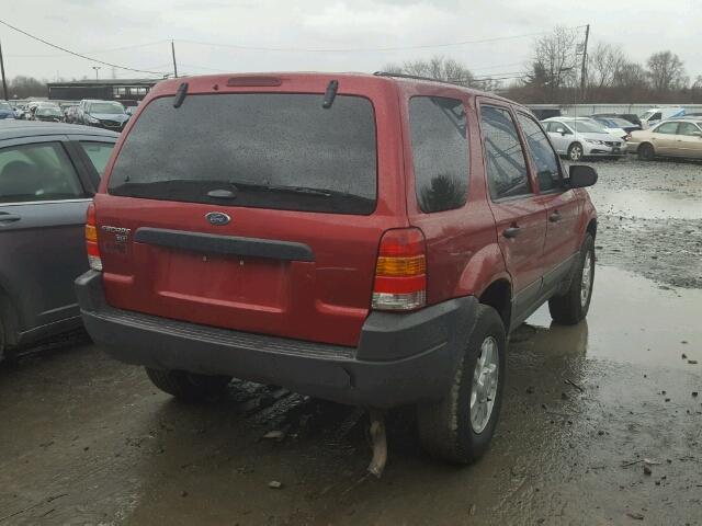 1FMYU93184DA06476 - 2004 FORD ESCAPE XLT BURGUNDY photo 4