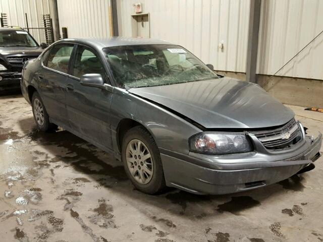 2G1WF52E459351238 - 2005 CHEVROLET IMPALA GRAY photo 1