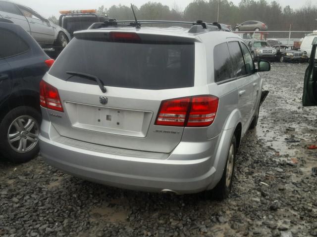 3D4GG47B09T601548 - 2009 DODGE JOURNEY SE SILVER photo 4