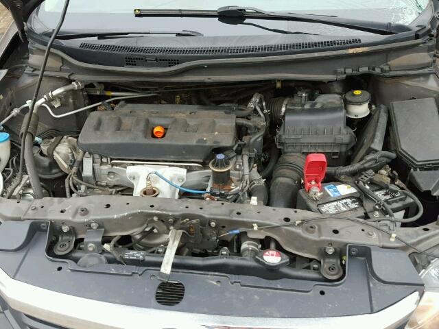 2HGFB2F56CH581038 - 2012 HONDA CIVIC LX BROWN photo 7