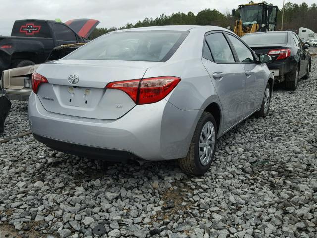 5YFBURHE4HP686501 - 2017 TOYOTA COROLLA L SILVER photo 4