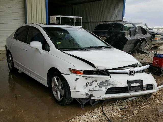 1HGFA16848L074169 - 2008 HONDA CIVIC EX WHITE photo 1