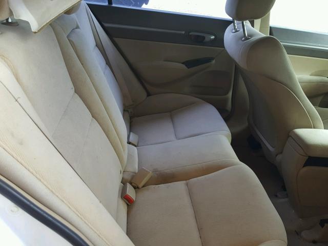 1HGFA16848L074169 - 2008 HONDA CIVIC EX თეთრი ფოტო 6