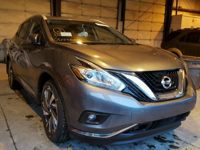 5N1AZ2MH9HN123540 - 2017 NISSAN MURANO S GRAY photo 1