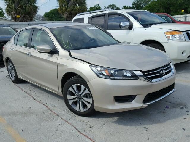 1HGCR2F30EA197173 - 2014 HONDA ACCORD LX CREAM photo 1