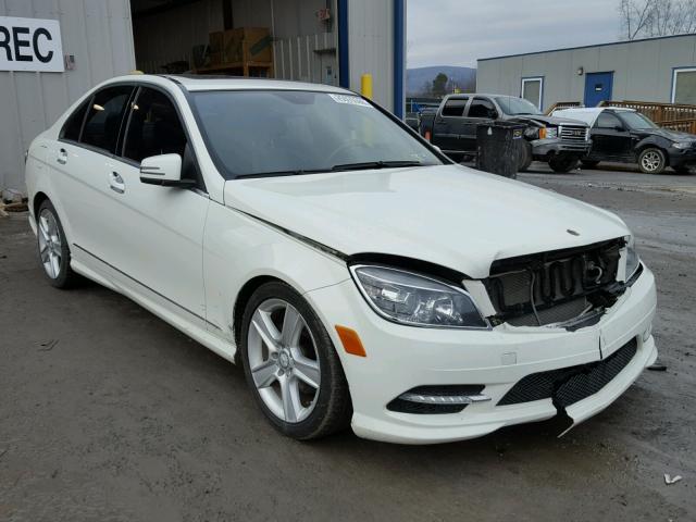 WDDGF8BB8BR166023 - 2011 MERCEDES-BENZ C 300 4MAT WHITE photo 1