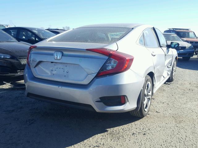 2HGFC2F57HH514372 - 2017 HONDA CIVIC LX SILVER photo 4