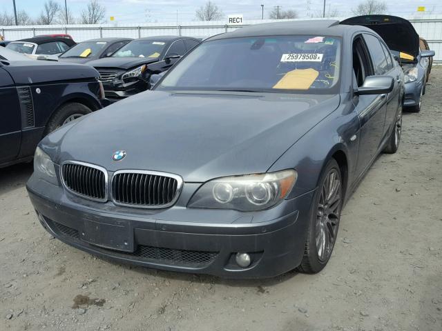 WBAHN83538DT81435 - 2008 BMW 750 LI GRAY photo 2