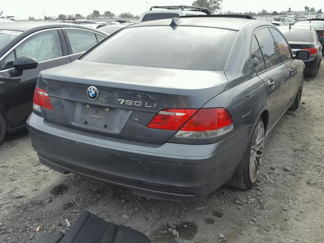 WBAHN83538DT81435 - 2008 BMW 750 LI GRAY photo 4