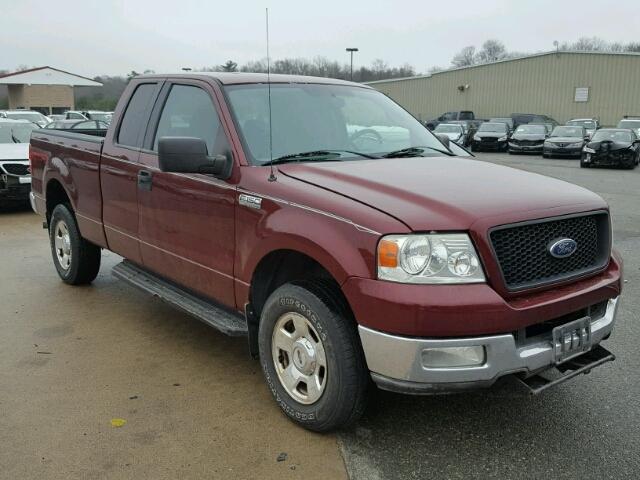 1FTPX14504NA14513 - 2004 FORD F150 RED photo 1