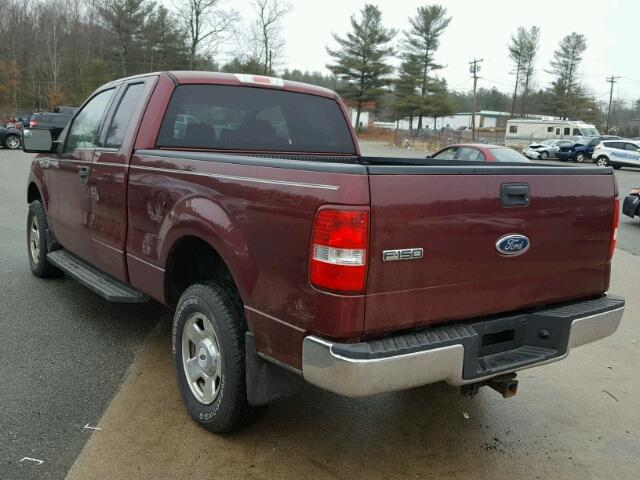 1FTPX14504NA14513 - 2004 FORD F150 RED photo 3