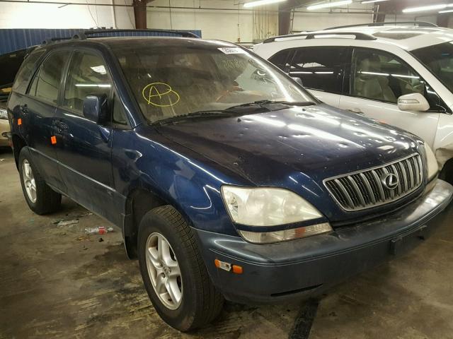 JTJHF10U220257123 - 2002 LEXUS RX 300 BLUE photo 1