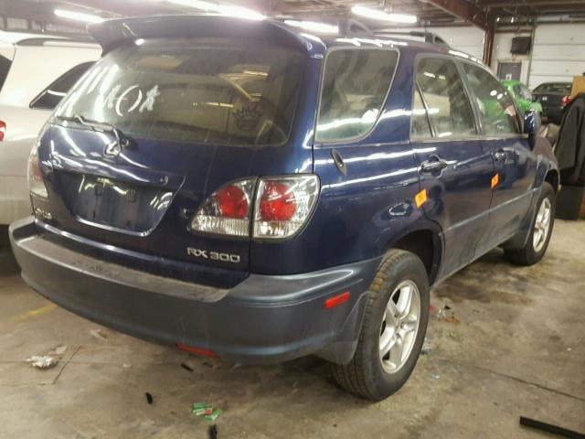 JTJHF10U220257123 - 2002 LEXUS RX 300 BLUE photo 4