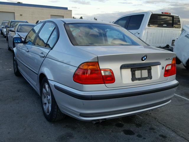 WBAAV33401FU87315 - 2001 BMW 325 I SILVER photo 3