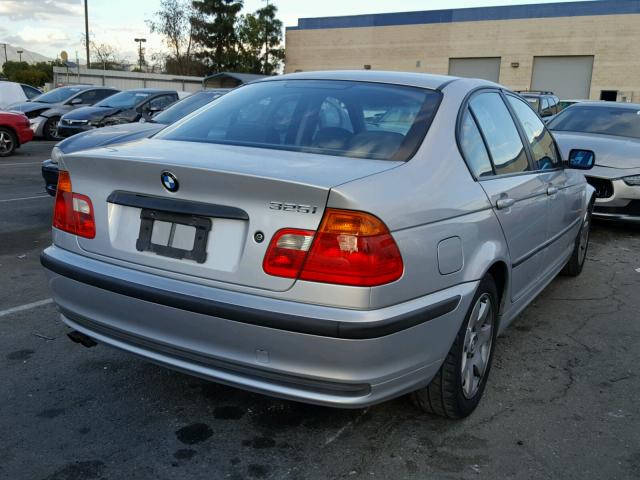 WBAAV33401FU87315 - 2001 BMW 325 I SILVER photo 4