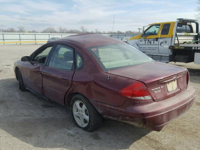 1FAFP53U44G127614 - 2004 FORD TAURUS SE MAROON photo 3