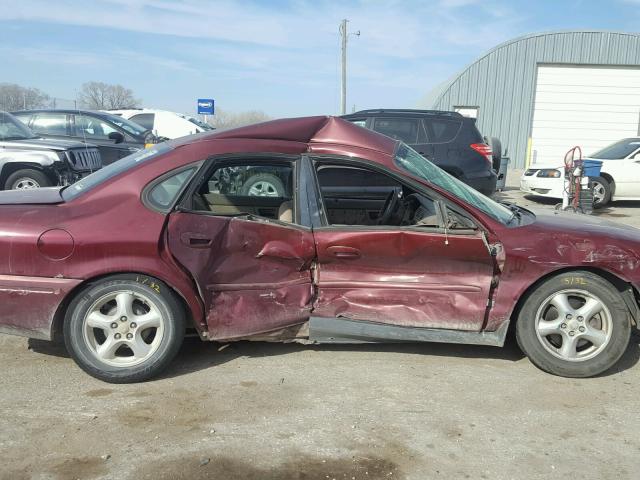 1FAFP53U44G127614 - 2004 FORD TAURUS SE MAROON photo 9