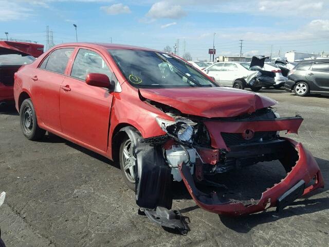 1NXBU40E49Z038137 - 2009 TOYOTA COROLLA BA RED photo 1