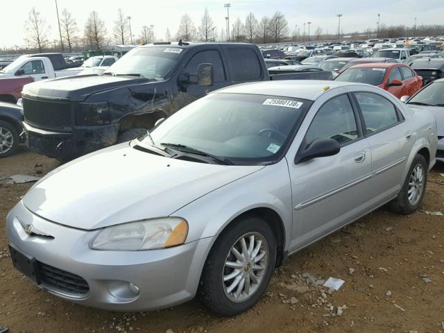 1C3EL56U31N500859 - 2001 CHRYSLER SEBRING LX SILVER photo 2