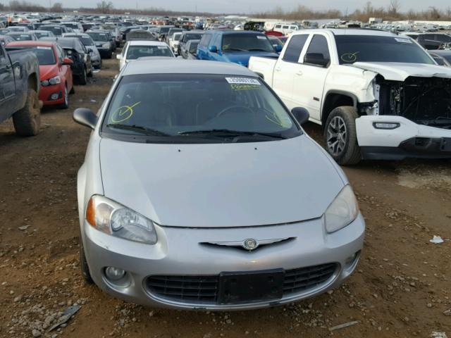 1C3EL56U31N500859 - 2001 CHRYSLER SEBRING LX SILVER photo 9