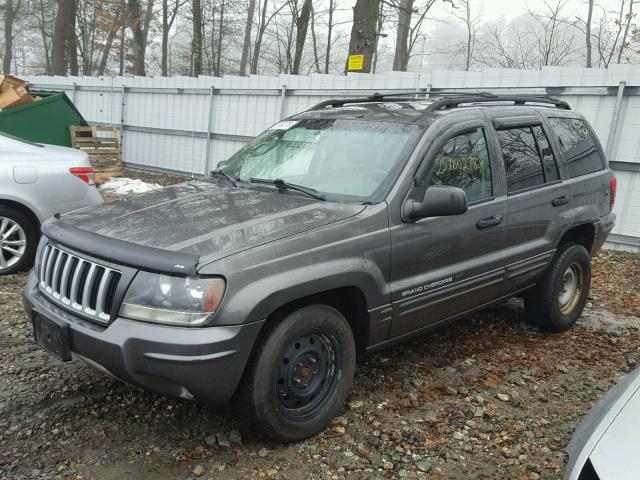 1J4GW48N74C154918 - 2004 JEEP GRAND CHER GRAY photo 2