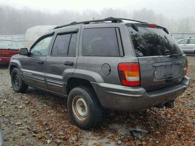 1J4GW48N74C154918 - 2004 JEEP GRAND CHER GRAY photo 3