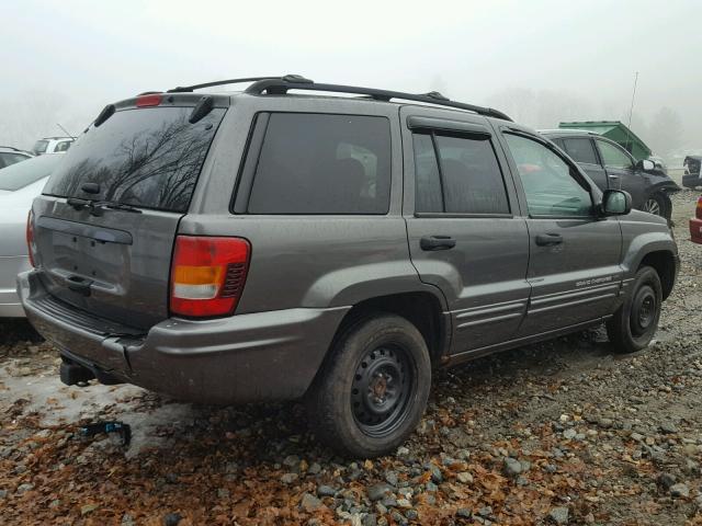 1J4GW48N74C154918 - 2004 JEEP GRAND CHER GRAY photo 4