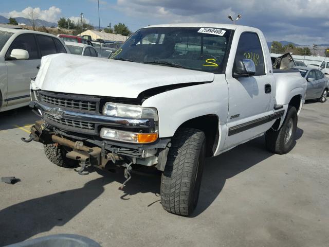 1GCEK14T4XZ139046 - 1999 CHEVROLET SILVERADO WHITE photo 2