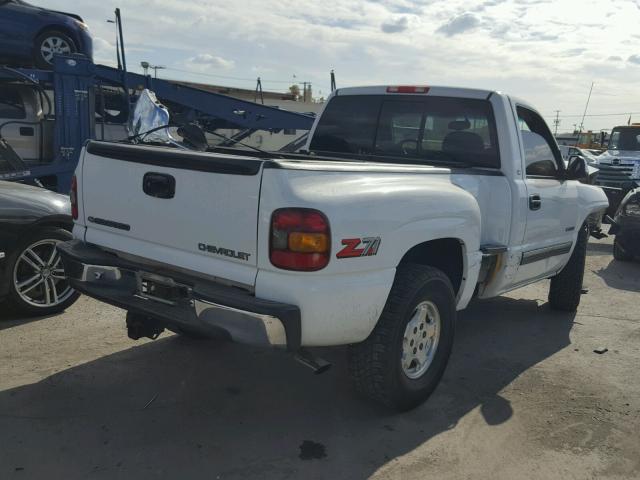 1GCEK14T4XZ139046 - 1999 CHEVROLET SILVERADO WHITE photo 4