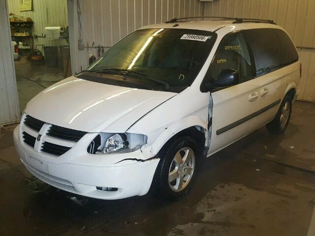 1D4GP45R06B709097 - 2006 DODGE CARAVAN SX WHITE photo 2