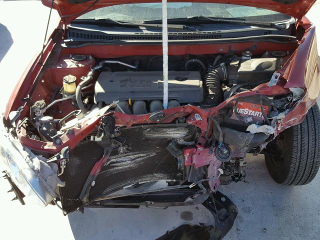 2T1BR32E18C869653 - 2008 TOYOTA COROLLA CE RED photo 7