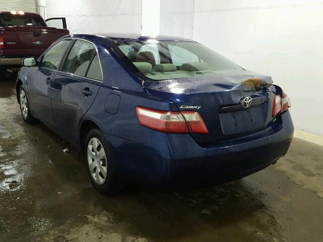 4T1BE46K48U240372 - 2008 TOYOTA CAMRY CE BLUE photo 3