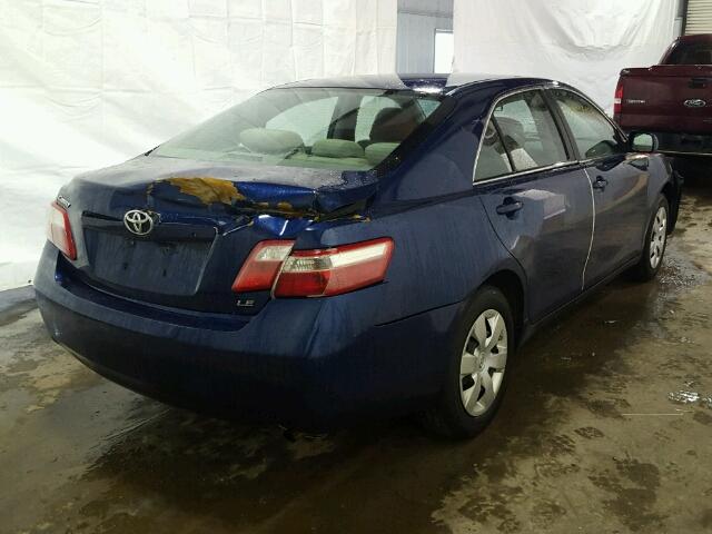 4T1BE46K48U240372 - 2008 TOYOTA CAMRY CE BLUE photo 4