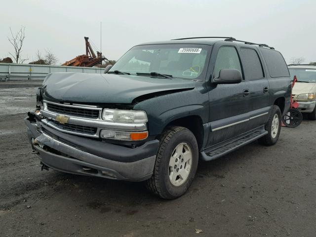 1GNFK16T54J148714 - 2004 CHEVROLET SUBURBAN K GREEN photo 2