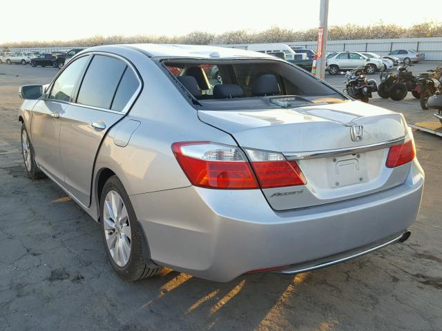 1HGCR2F85EA233001 - 2014 HONDA ACCORD EXL SILVER photo 3