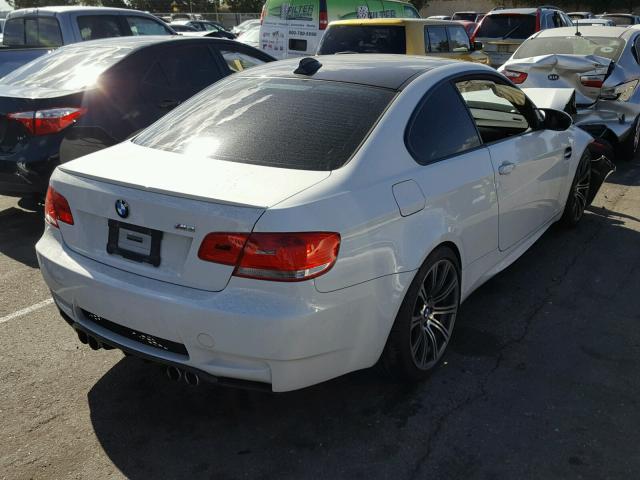 WBSWD93559P362073 - 2009 BMW M3 WHITE photo 4