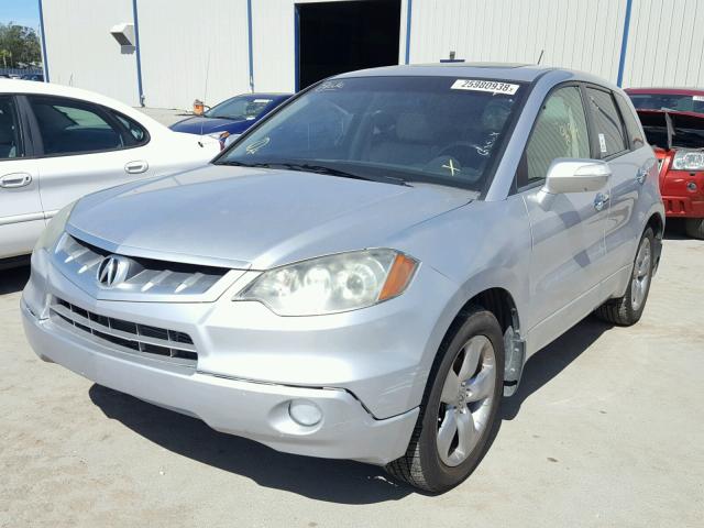 5J8TB18527A008328 - 2007 ACURA RDX TECHNO SILVER photo 2