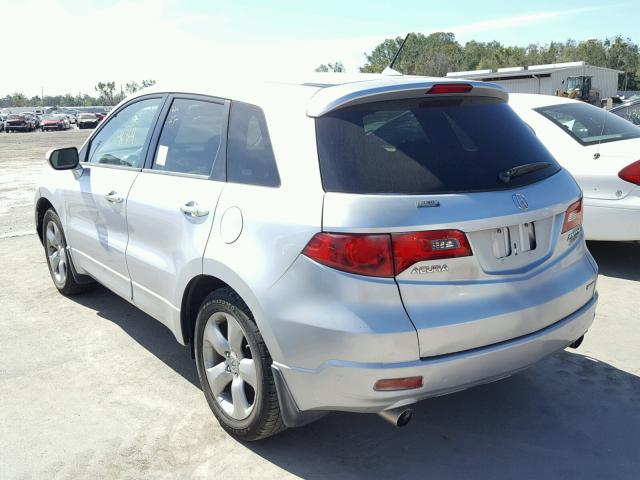 5J8TB18527A008328 - 2007 ACURA RDX TECHNO SILVER photo 3