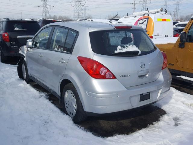 3N1BC13E48L421069 - 2008 NISSAN VERSA S SILVER photo 3