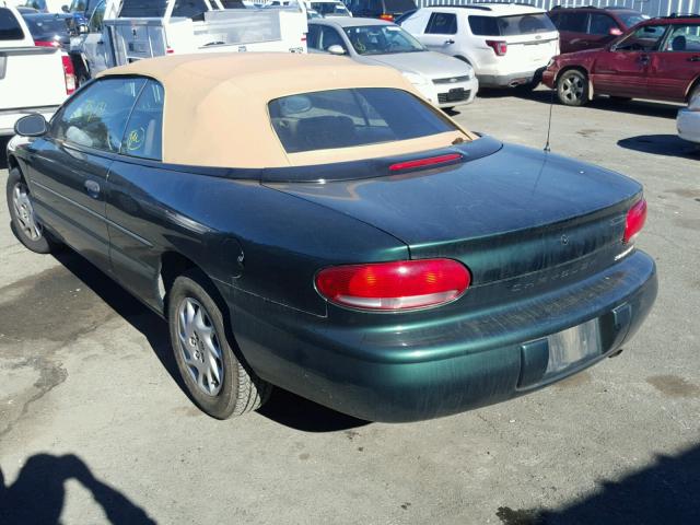 3C3EL45X9WT334330 - 1998 CHRYSLER SEBRING JX GREEN photo 3